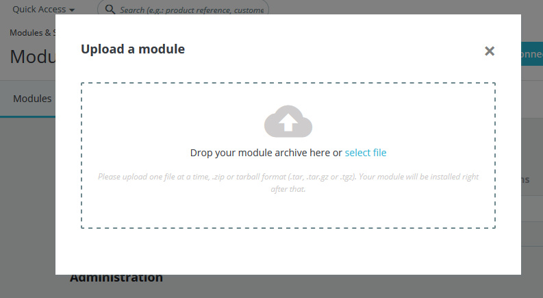 prestashop infinite scroll module upload zip