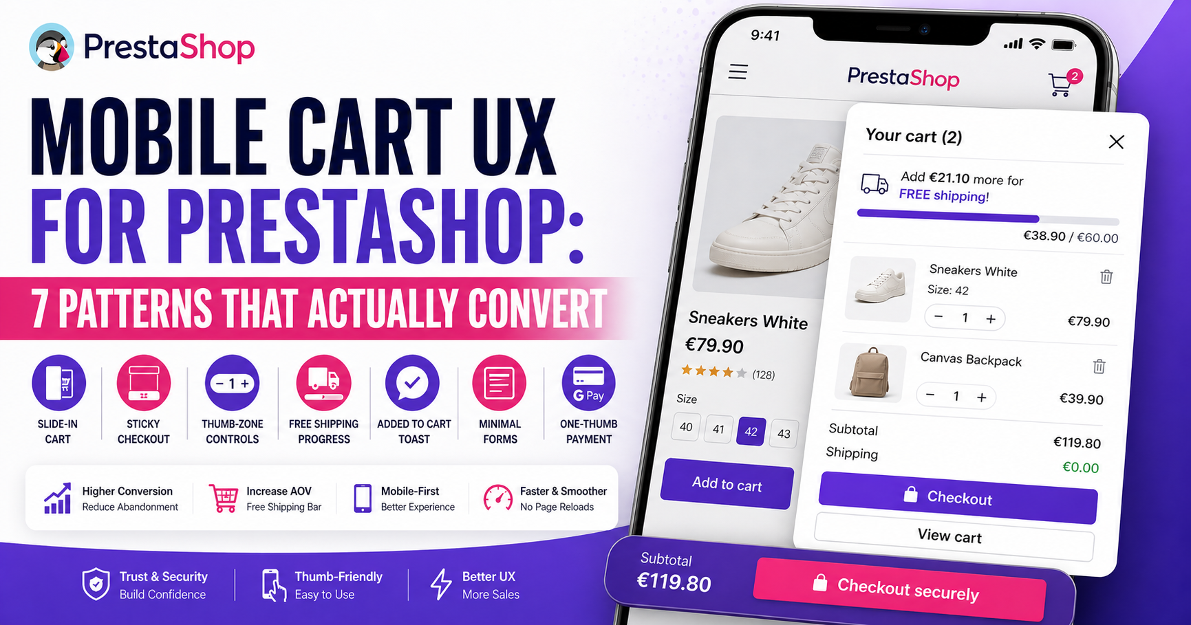 Mobile Cart UX for PrestaShop