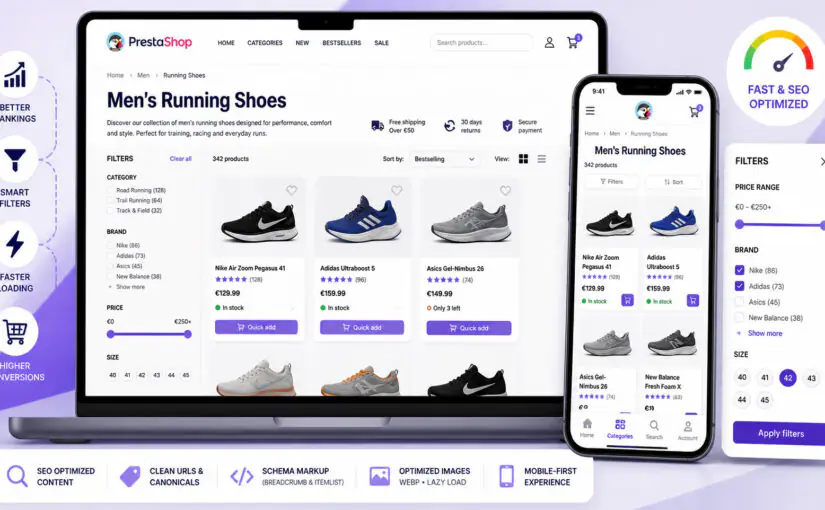 Optimalizace kategoriových stránek PrestaShop: Kompletní průvodce pro rok 2026